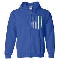 Irish American Flag Usa Retro St Patrick's Day Shamrock Gift Full Zip Hoodie