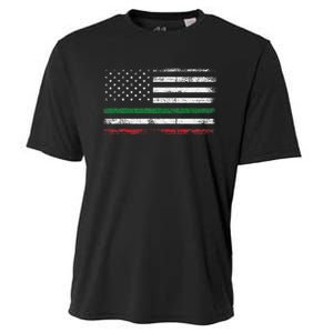 Italian American Flag Italy Flag Cooling Performance Crew T-Shirt