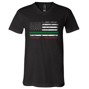 Italian American Flag Italy Flag V-Neck T-Shirt