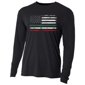 Italian American Flag Italy Flag Cooling Performance Long Sleeve Crew