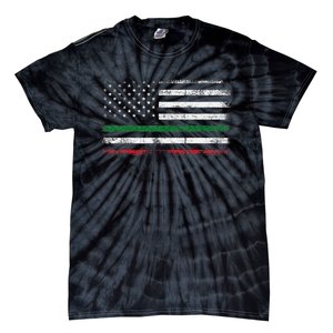 Italian American Flag Italy Flag Tie-Dye T-Shirt