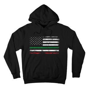 Italian American Flag Italy Flag Tall Hoodie