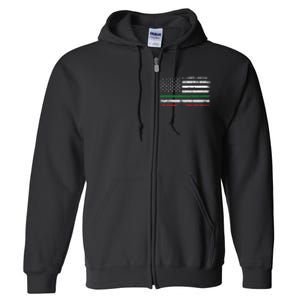 Italian American Flag Italy Flag Full Zip Hoodie