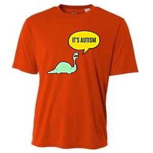 ItS Autism! Funny Dinosaur Autism Gift Cooling Performance Crew T-Shirt