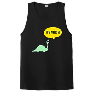 ItS Autism! Funny Dinosaur Autism Gift PosiCharge Competitor Tank