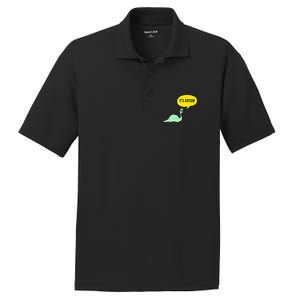 ItS Autism! Funny Dinosaur Autism Gift PosiCharge RacerMesh Polo