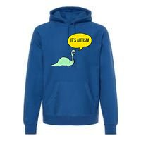 ItS Autism! Funny Dinosaur Autism Gift Premium Hoodie