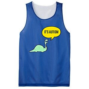 ItS Autism! Funny Dinosaur Autism Gift Mesh Reversible Basketball Jersey Tank