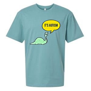 ItS Autism! Funny Dinosaur Autism Gift Sueded Cloud Jersey T-Shirt