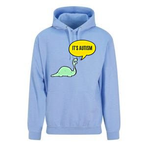 ItS Autism! Funny Dinosaur Autism Gift Unisex Surf Hoodie