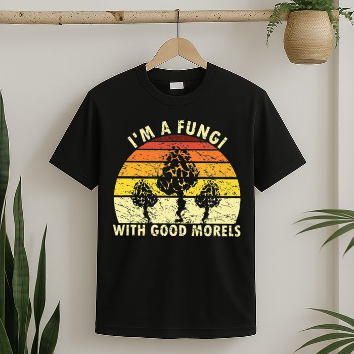 I'm A Fungi Funny Mushroom Foraging Retro FungiHunter T-Shirt