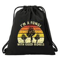 I'm A Fungi Funny Mushroom Foraging Retro FungiHunter Drawstring Bag