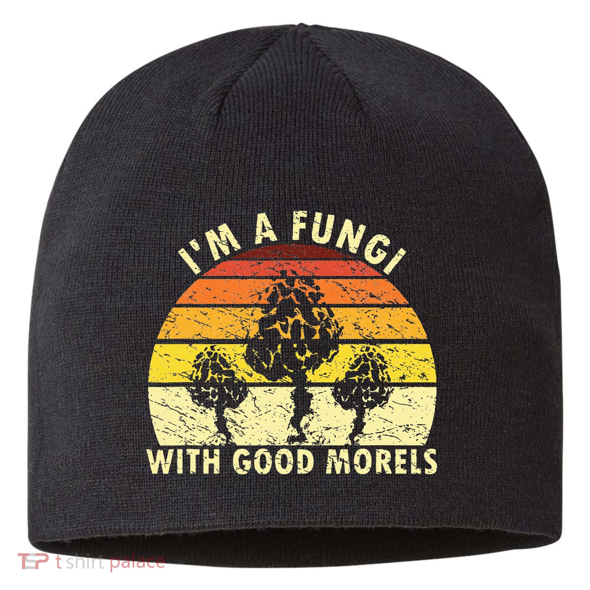 I'm A Fungi Funny Mushroom Foraging Retro FungiHunter Sustainable Beanie