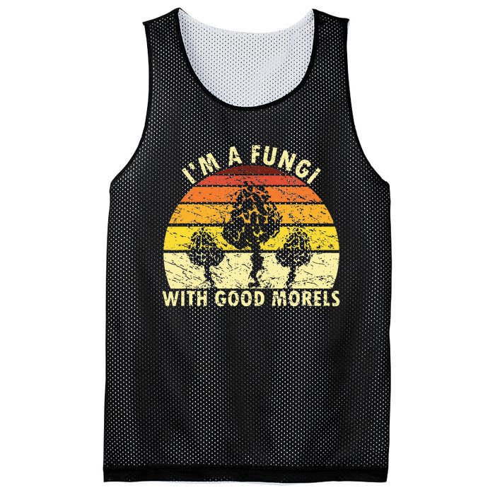 I'm A Fungi Funny Mushroom Foraging Retro FungiHunter Mesh Reversible Basketball Jersey Tank