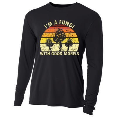 I'm A Fungi Funny Mushroom Foraging Retro FungiHunter Cooling Performance Long Sleeve Crew