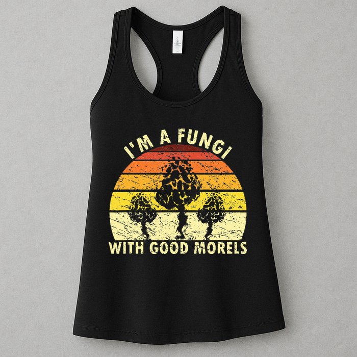 I'm A Fungi Funny Mushroom Foraging Retro FungiHunter Womens Tank Top