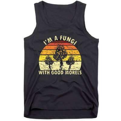 I'm A Fungi Funny Mushroom Foraging Retro FungiHunter Tank Top