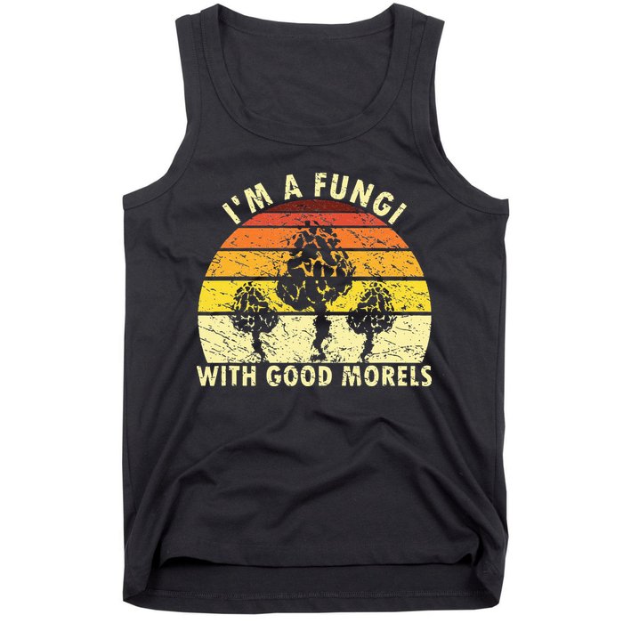 I'm A Fungi Funny Mushroom Foraging Retro FungiHunter Tank Top