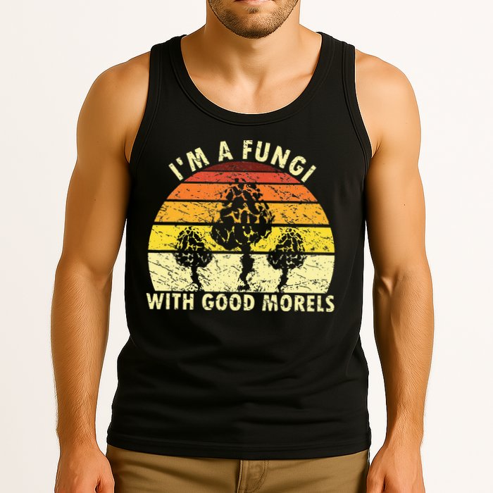 I'm A Fungi Funny Mushroom Foraging Retro FungiHunter Tank Top