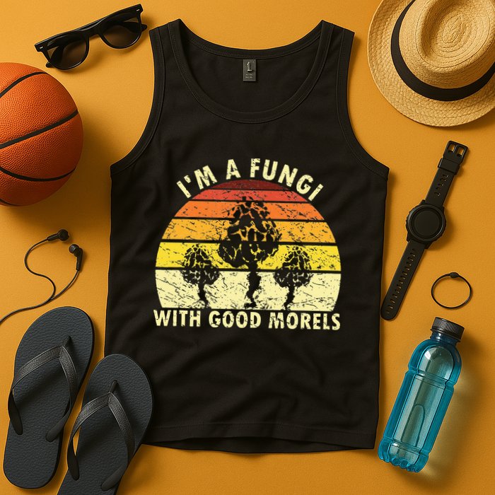 I'm A Fungi Funny Mushroom Foraging Retro FungiHunter Tank Top