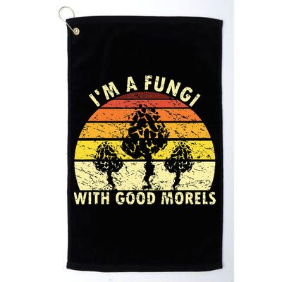 I'm A Fungi Funny Mushroom Foraging Retro FungiHunter Golf Towel