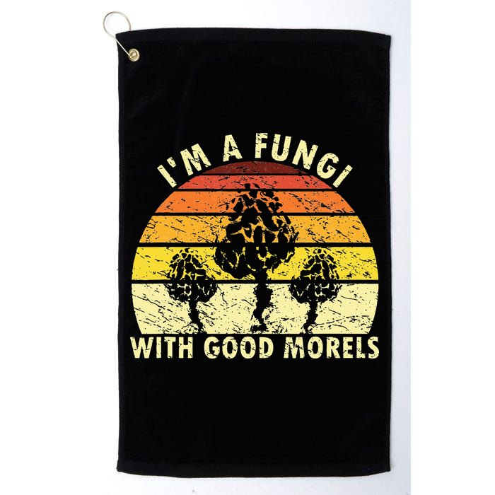 I'm A Fungi Funny Mushroom Foraging Retro FungiHunter Golf Towel