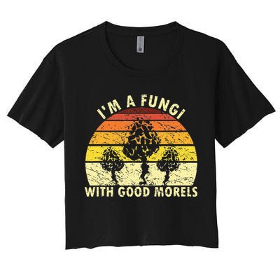I'm A Fungi Funny Mushroom Foraging Retro FungiHunter Crop Top