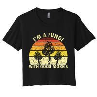 I'm A Fungi Funny Mushroom Foraging Retro FungiHunter Crop Top