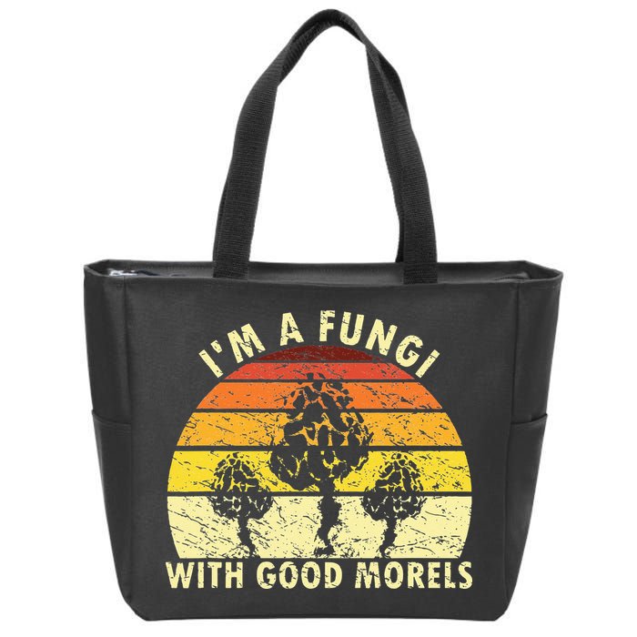 I'm A Fungi Funny Mushroom Foraging Retro FungiHunter Zip Tote Bag
