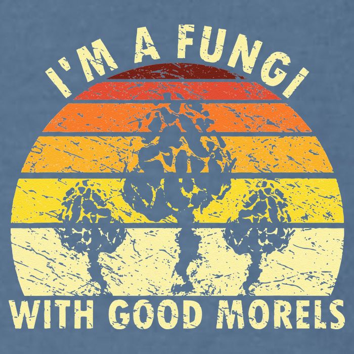 I'm A Fungi Funny Mushroom Foraging Retro FungiHunter Garment-Dyed Sweatshirt