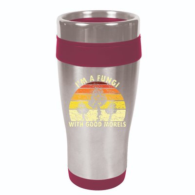 I'm A Fungi Funny Mushroom Foraging Retro FungiHunter 16oz Travel Tumbler