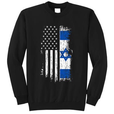 Israeli American Flag Pride Israel USA Patriotic Pride Sweatshirt
