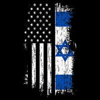 Israeli American Flag Pride Israel USA Patriotic Pride Tank Top