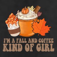 Im A Fall And Coffee Kind Of Girl Cute 7 Panel Mesh Trucker Snapback Hat