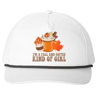 Im A Fall And Coffee Kind Of Girl Cute Snapback Five-Panel Rope Hat