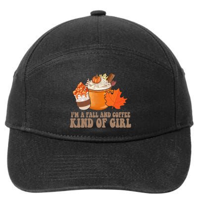 Im A Fall And Coffee Kind Of Girl Cute 7-Panel Snapback Hat