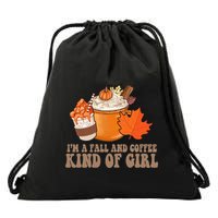 Im A Fall And Coffee Kind Of Girl Cute Drawstring Bag