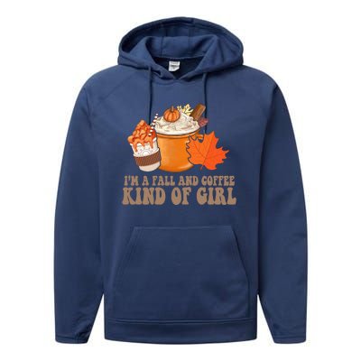 Im A Fall And Coffee Kind Of Girl Cute Performance Fleece Hoodie