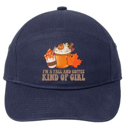 Im A Fall And Coffee Kind Of Girl Cute 7-Panel Snapback Hat