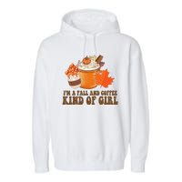 Im A Fall And Coffee Kind Of Girl Cute Garment-Dyed Fleece Hoodie