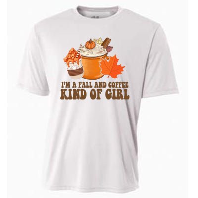 Im A Fall And Coffee Kind Of Girl Cute Cooling Performance Crew T-Shirt