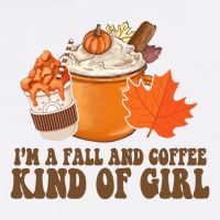 Im A Fall And Coffee Kind Of Girl Cute Cooling Performance Long Sleeve Crew
