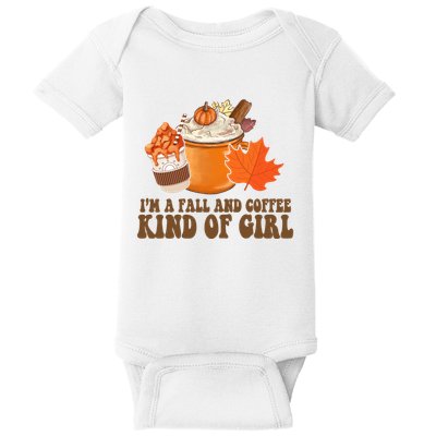Im A Fall And Coffee Kind Of Girl Cute Baby Bodysuit