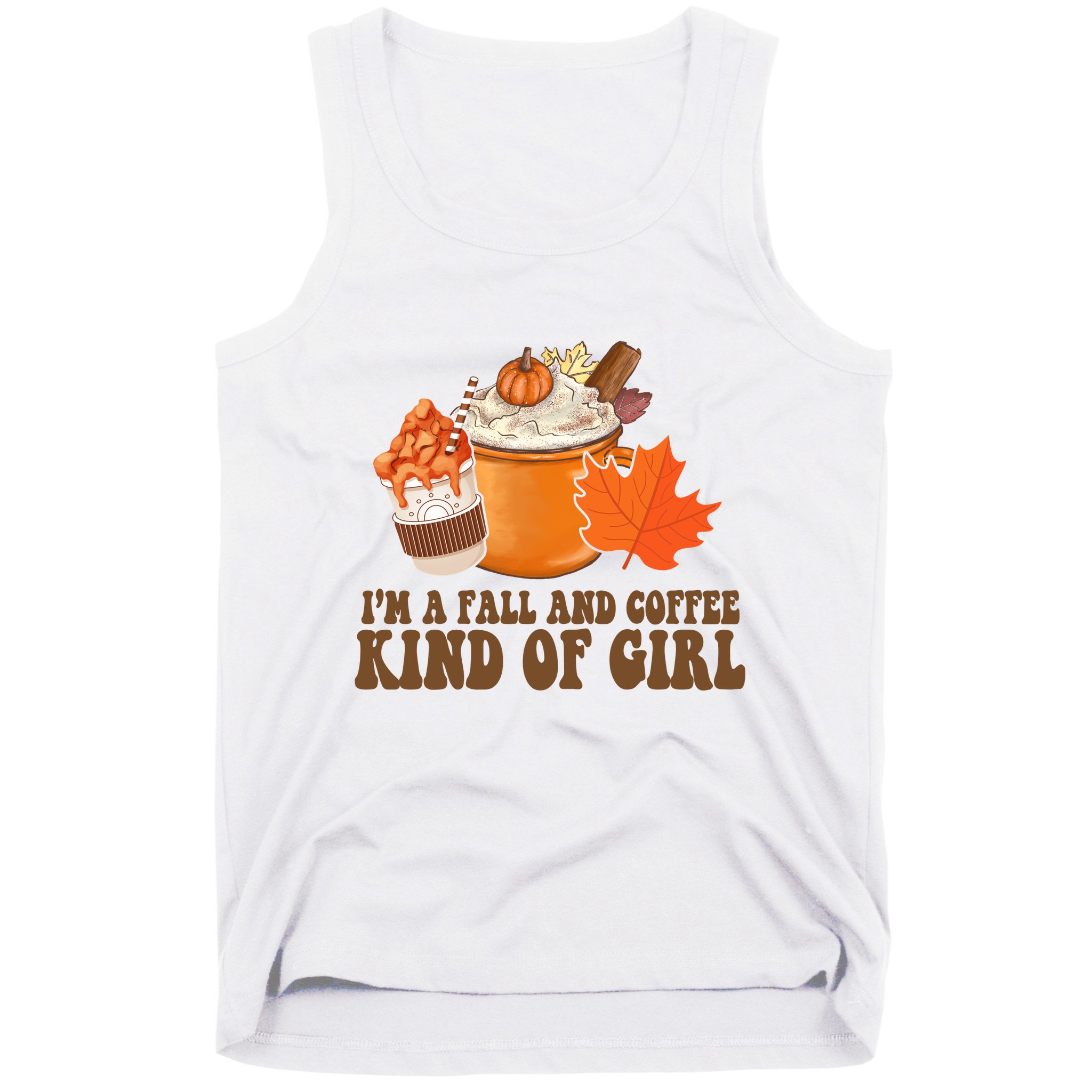 Im A Fall And Coffee Kind Of Girl Cute Tank Top