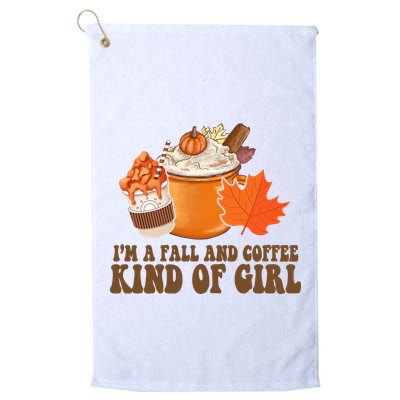Im A Fall And Coffee Kind Of Girl Cute Golf Towel
