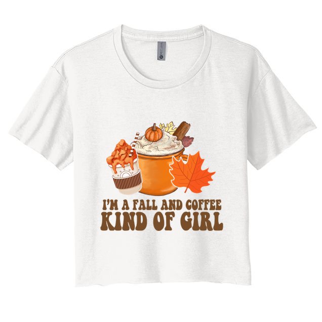Im A Fall And Coffee Kind Of Girl Cute Crop Top