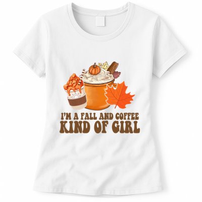 Im A Fall And Coffee Kind Of Girl Cute Womens T-Shirt