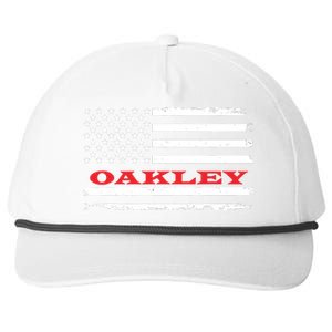 Idaho American Flag Oakley Usa Patriotic Souvenir Snapback Five-Panel Rope Hat