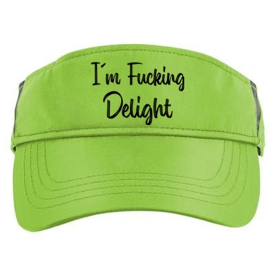 I'm A Fucking Delight Funny Sarcasm Adult Drive Performance Visor