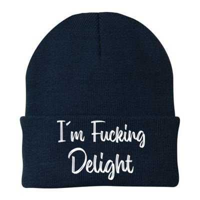 I'm A Fucking Delight Funny Sarcasm Knit Cap Winter Beanie